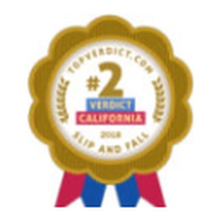 TopVerdict.com #2 slip and fall verdict in California 2020 ribbon